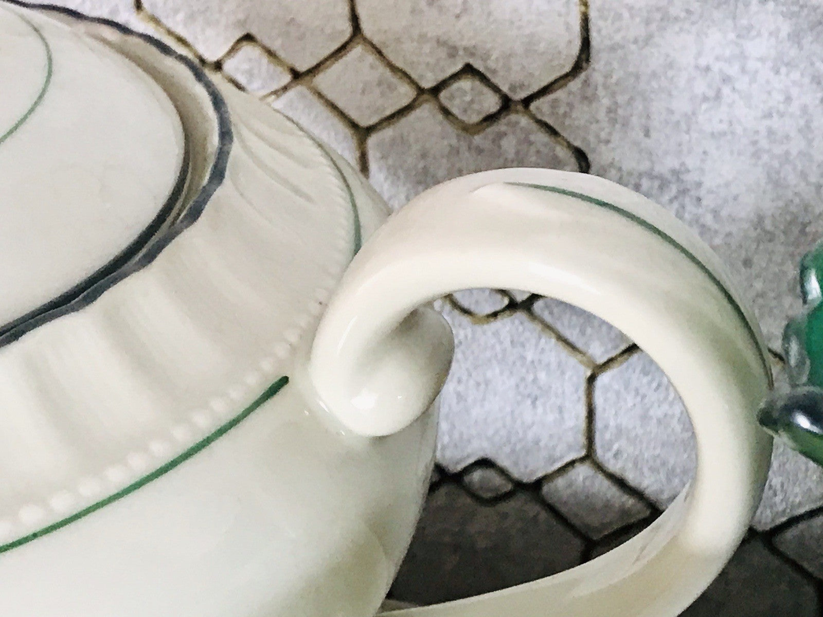 Antik Edel Art Déco Porzellan Kaffeeservice 8 Pers. SCHÖN Schlaggenwald Böhmen