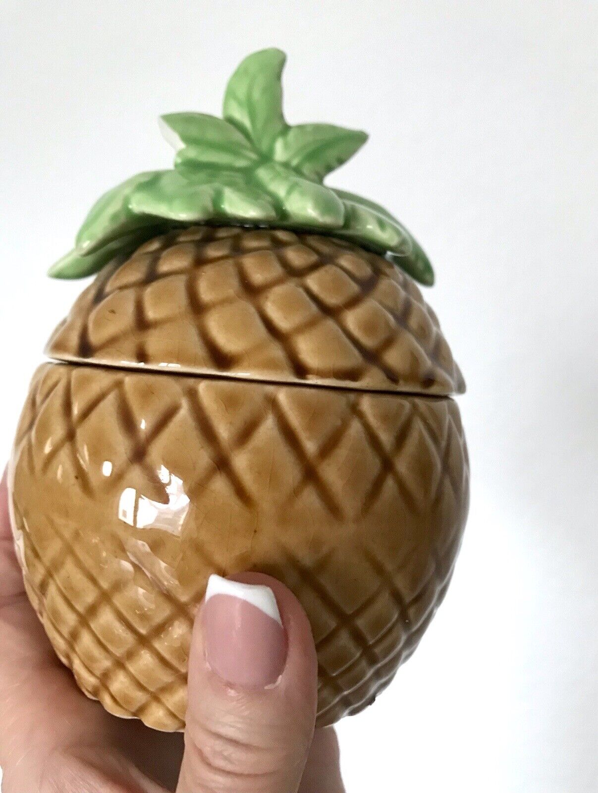 Antik Ananas Keramik Konfitürendose Deckeldose Dose Aufbewahrung Schön! gemarkt