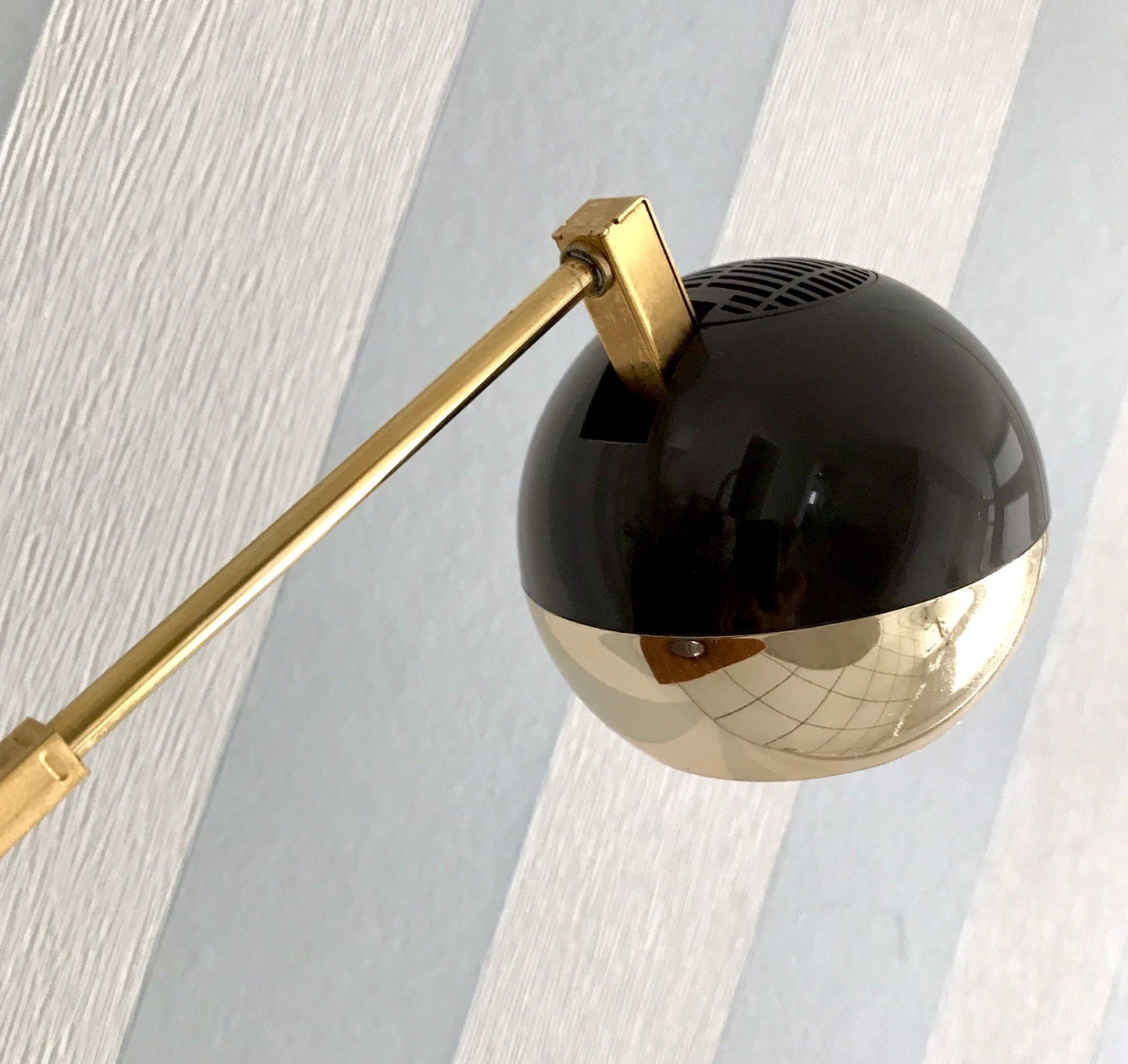 Vintage Space Age 60er 70er Tischleuchte Lampe Leuchte Eyeball veaun gold