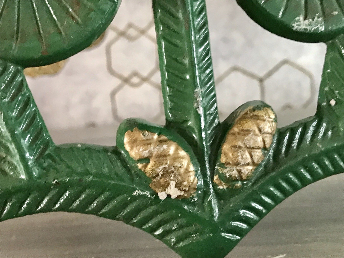 Alt Gusseisen Weihnachtsbaumständer  Christbaumständer Tannenbaum Ständer grün
