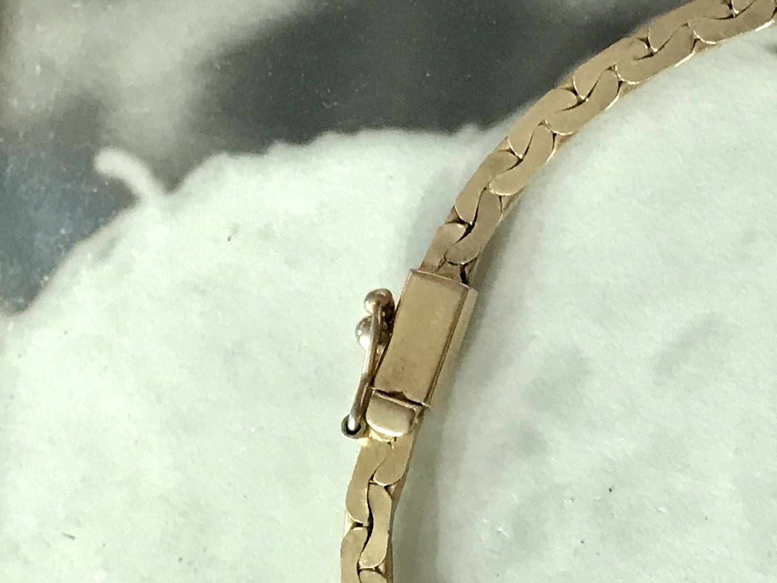 Alt Edel Vintage 835 Silber vergoldet Collier Halskette farblose Steine