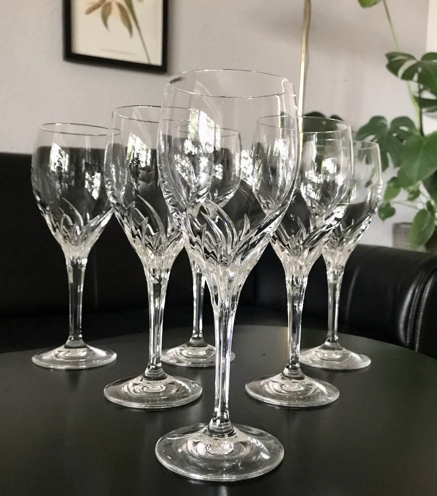 EDEL 6 Weingläser Gläser  Kristallglas Nachtmann Yvonne Bleikristall