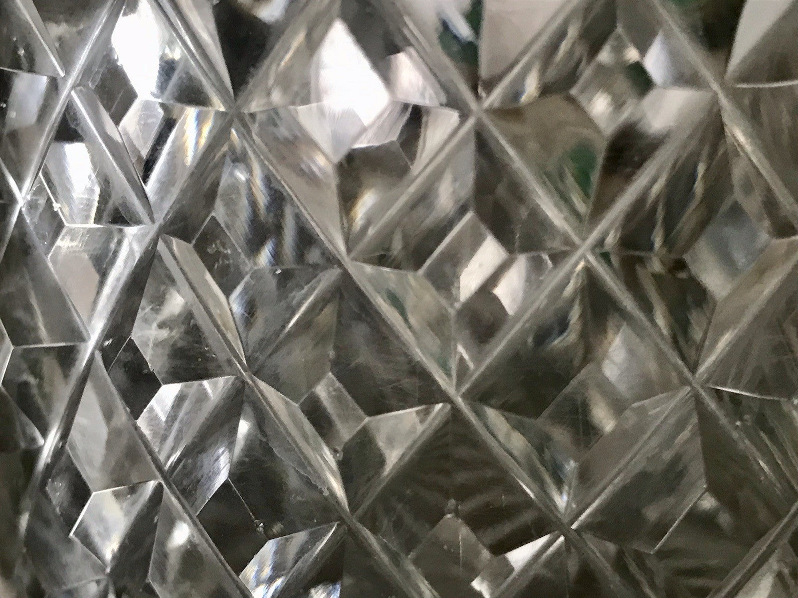 Antik Bonboniere Glasdose Dose Bleikristall edel Schliff Baccarat? versilbert