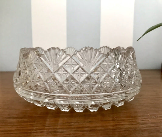 Antik Bleikristall Schale Glasschale Anbietschale Kristallglas Glas wundervoll!