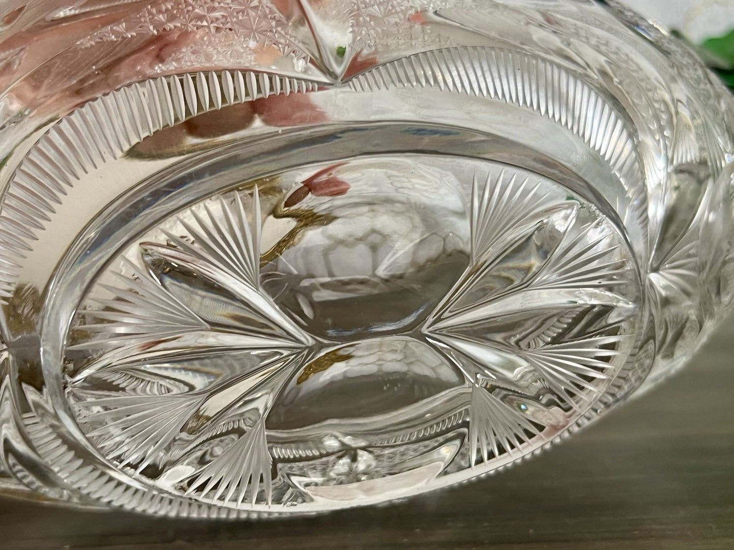 Vintage Sehr EDEL Bleikristall Schale Glasschale Jardiniere Kristallglas Glas