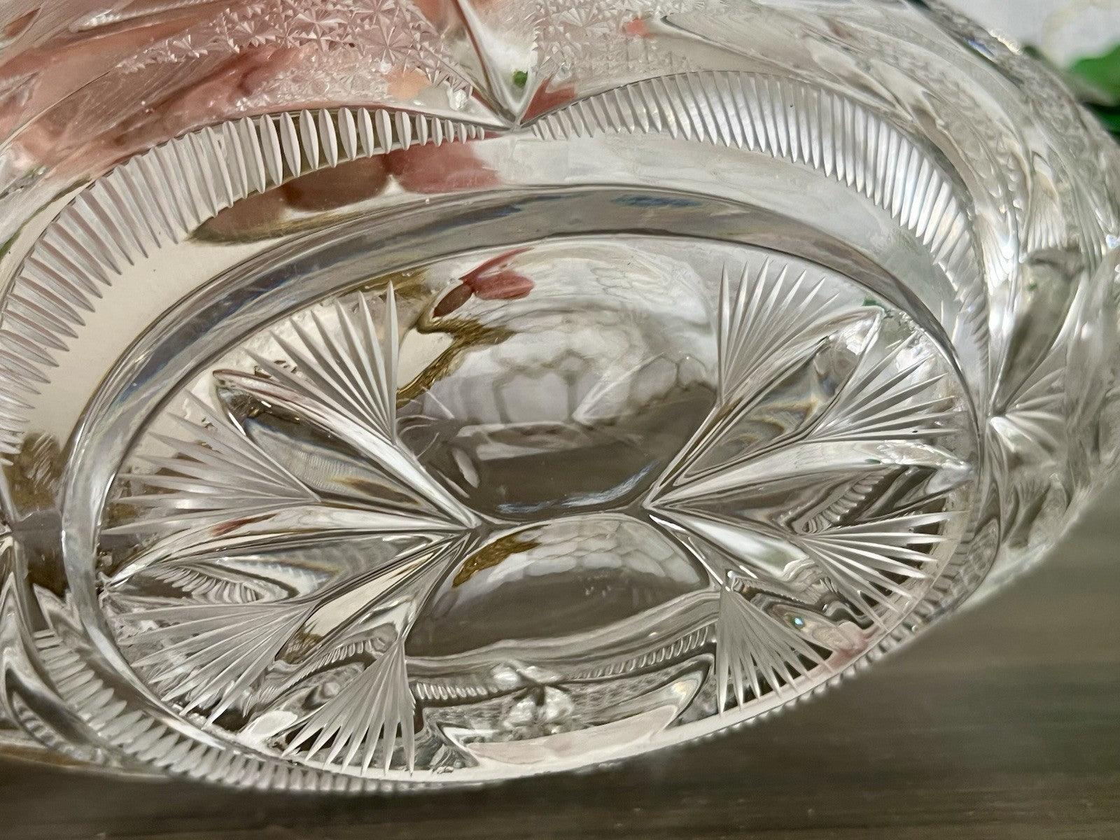 Vintage Sehr EDEL Bleikristall Schale Glasschale Jardiniere Kristallglas Glas
