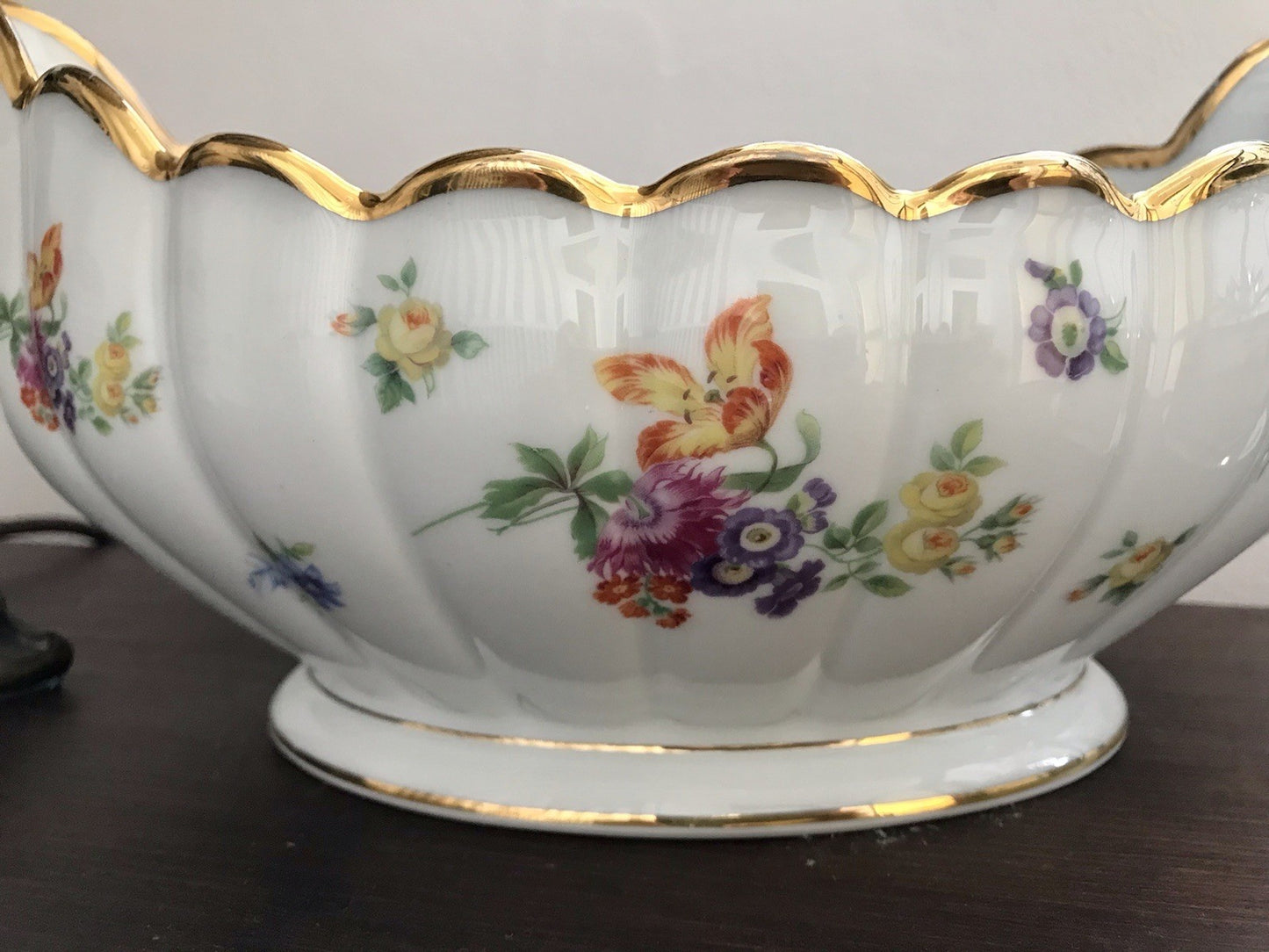 Antik Art Déco Edel Porzellan Zierschale Schale Jardiniere  Prunkschale Thomas