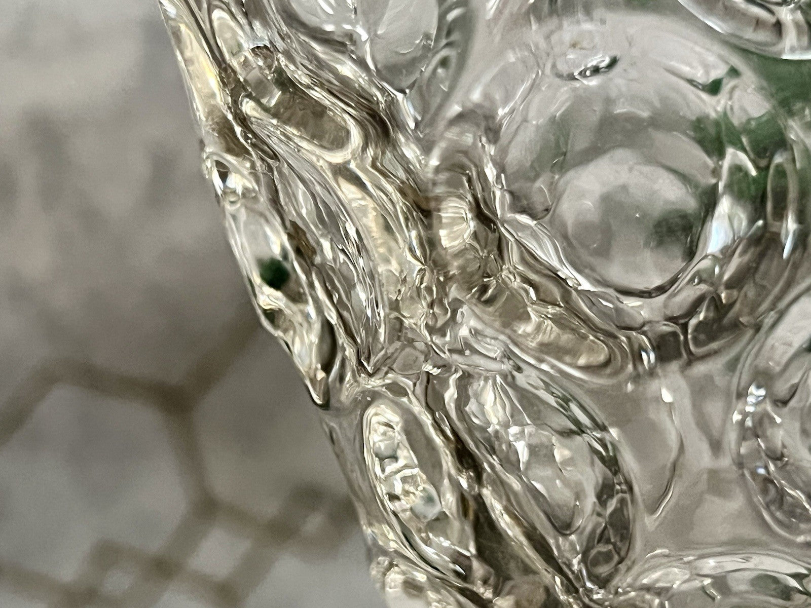 Antik  Biedermeier Tausendaugen Fußbecher Bierglas Ale Glas Abriss