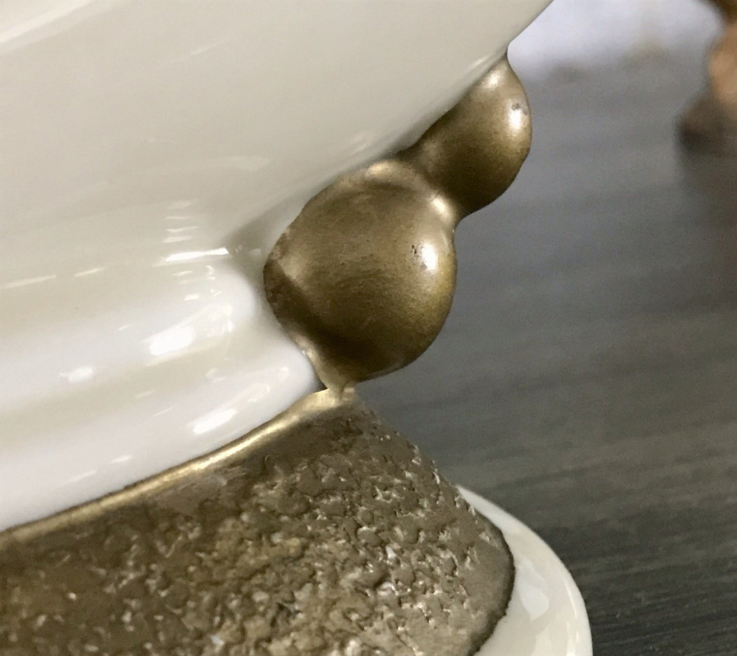 Antik Art Déco Porzellan Kerzenleuchter Neu-Tettau Edel Elfenbein