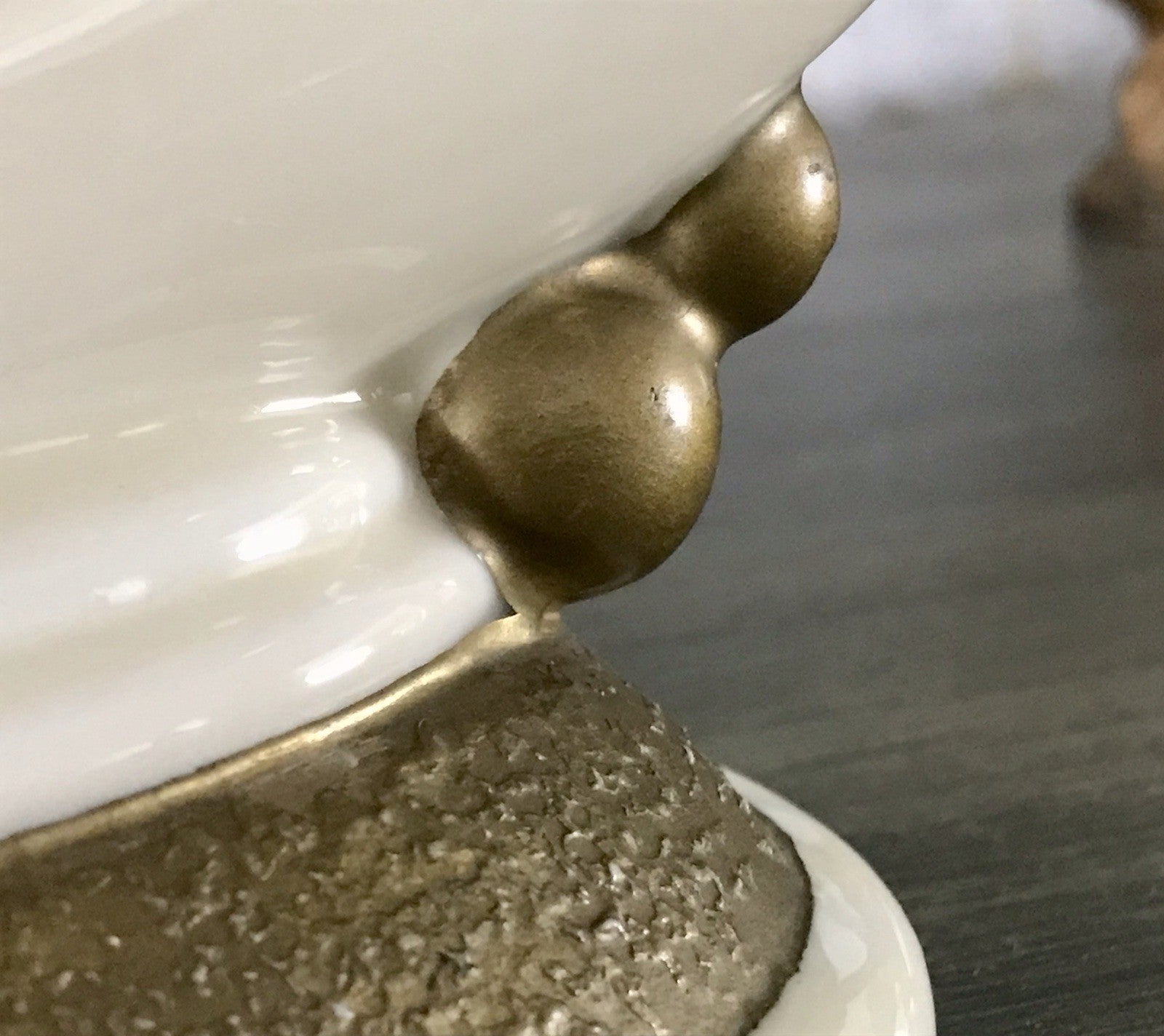 Antik Art Déco Porzellan Kerzenleuchter Neu-Tettau Edel Elfenbein