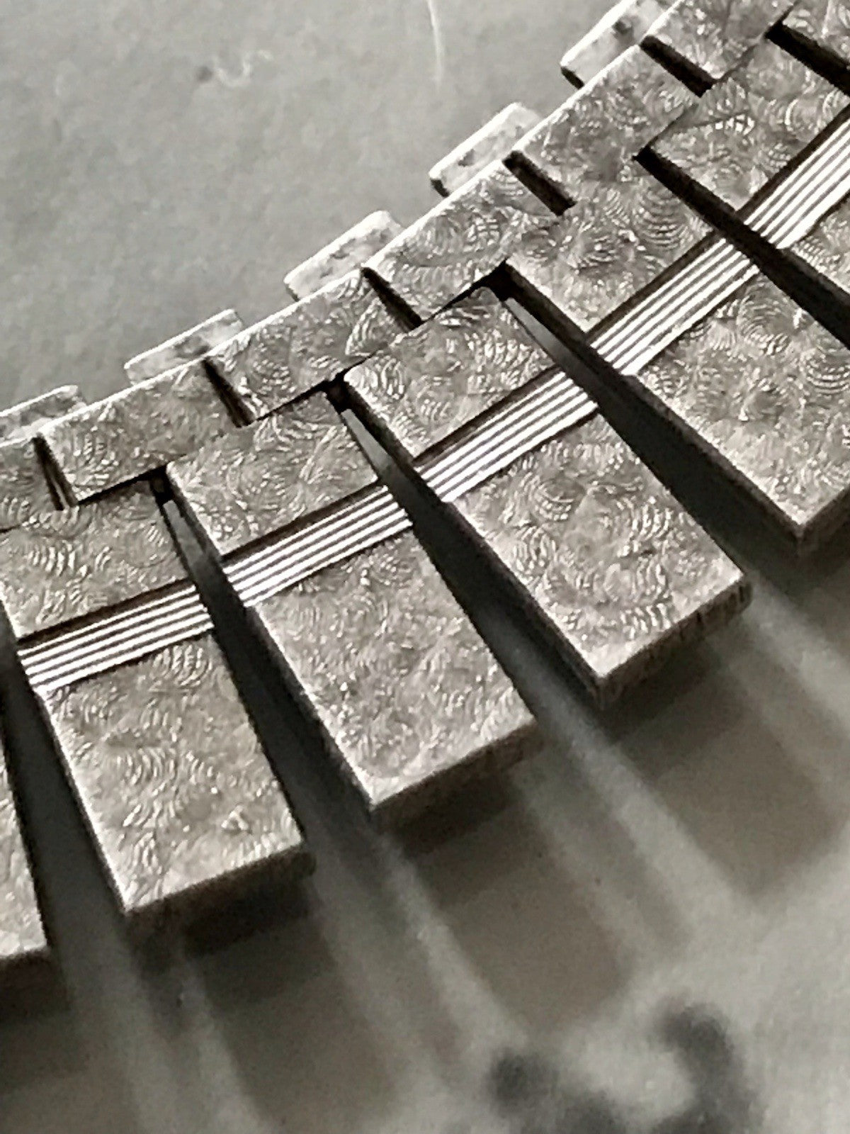 Alt Vintage Edel 925 Silber Collier Halskette Design