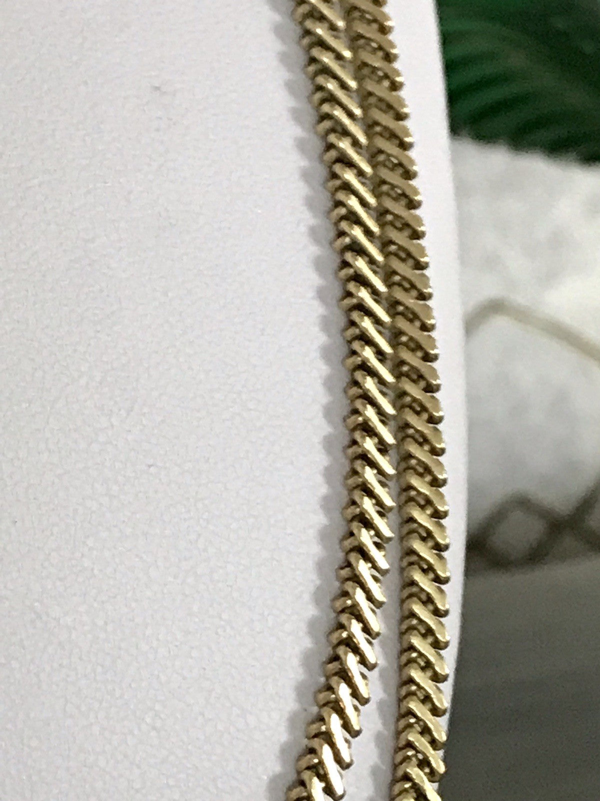 Vintage lange Halskette Amerik. Doublè gold Massiv Sehr SCHÖN Andreas Daub