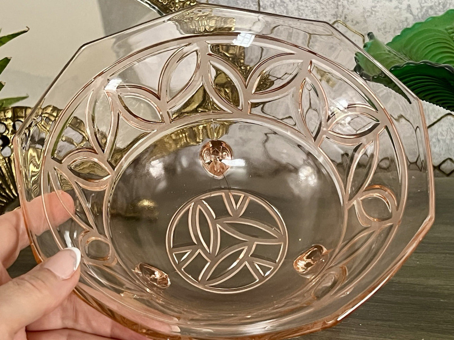 Antik Rosa Schwepnitz Maria Art Déco Schale Pressglas Glasschale So Schön!