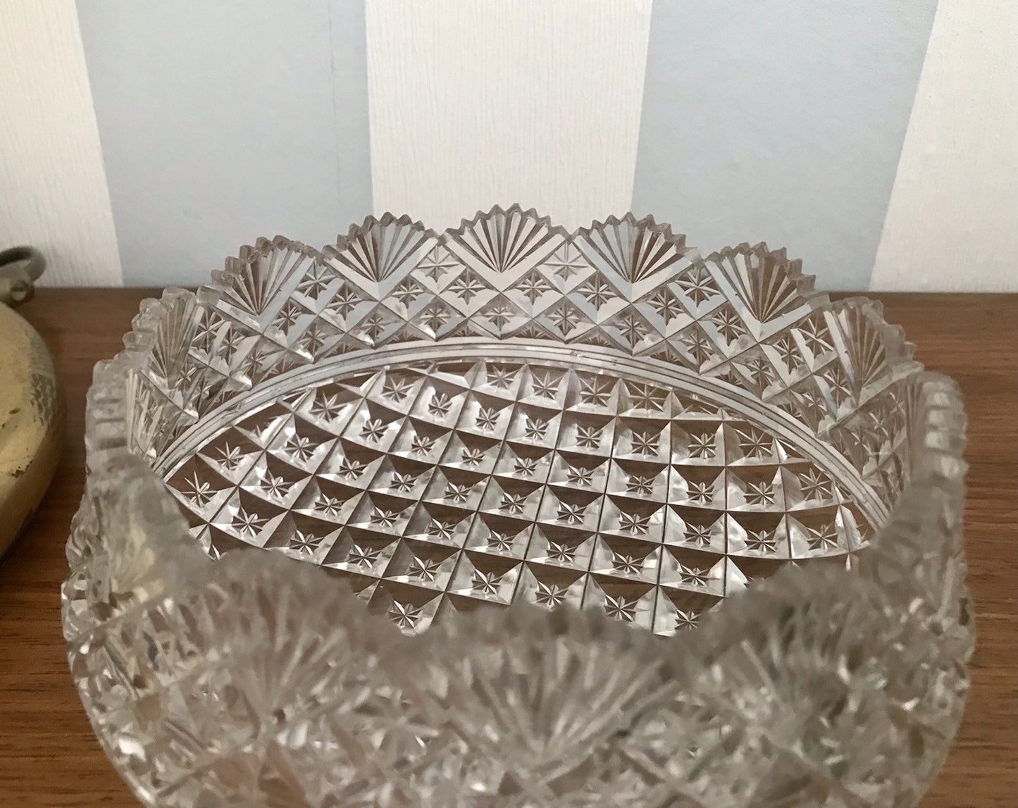 Antik Bleikristall Schale Glasschale Anbietschale Kristallglas Glas wundervoll!