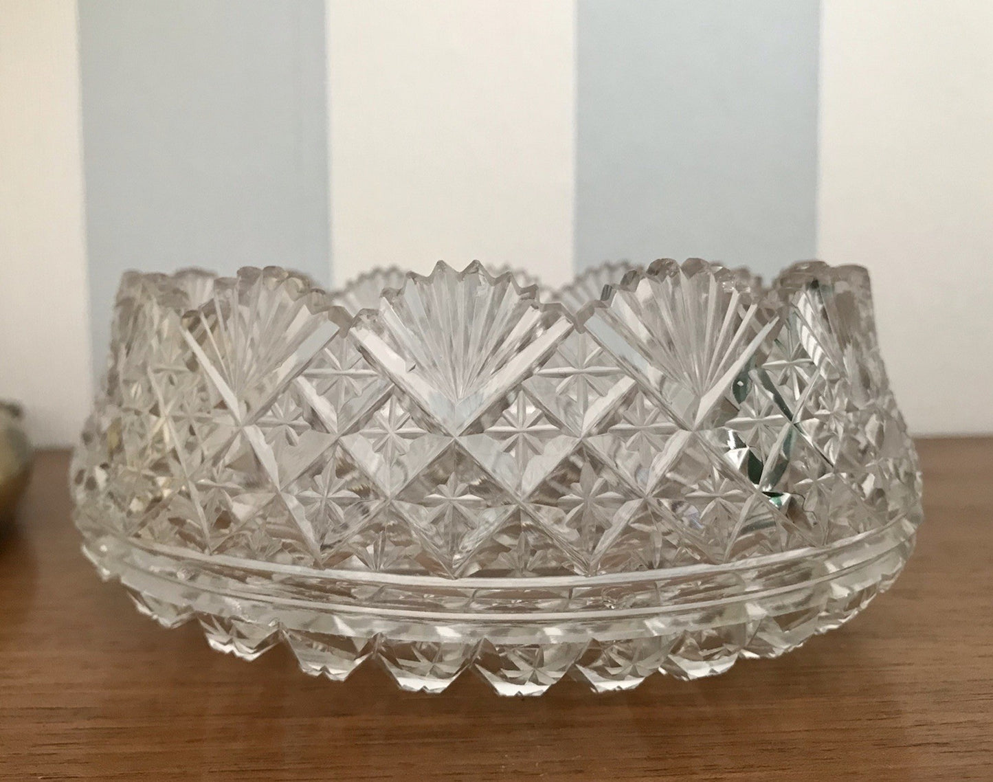 Antik Bleikristall Schale Glasschale Anbietschale Kristallglas Glas wundervoll!