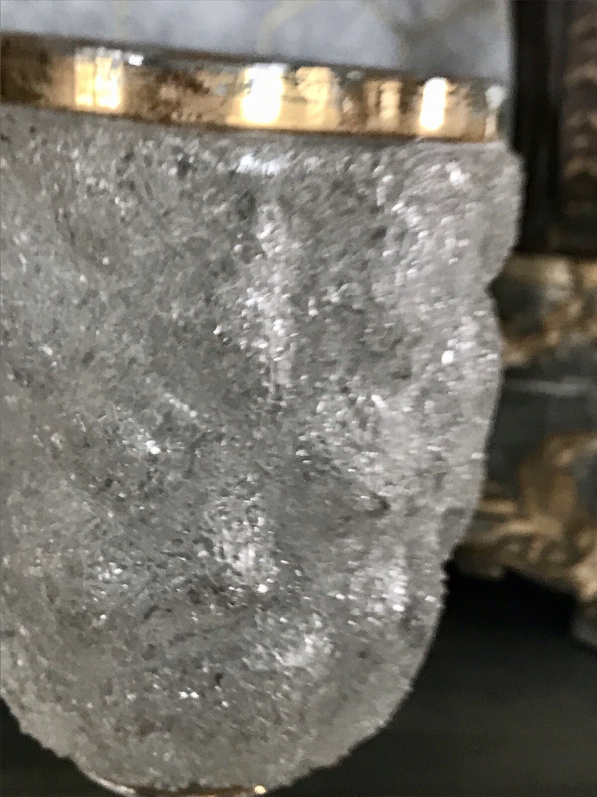 Antik 1 (von 10) Fußbecher Kelch Becher Weinglas Pokalglas Kristallglas? ~1870
