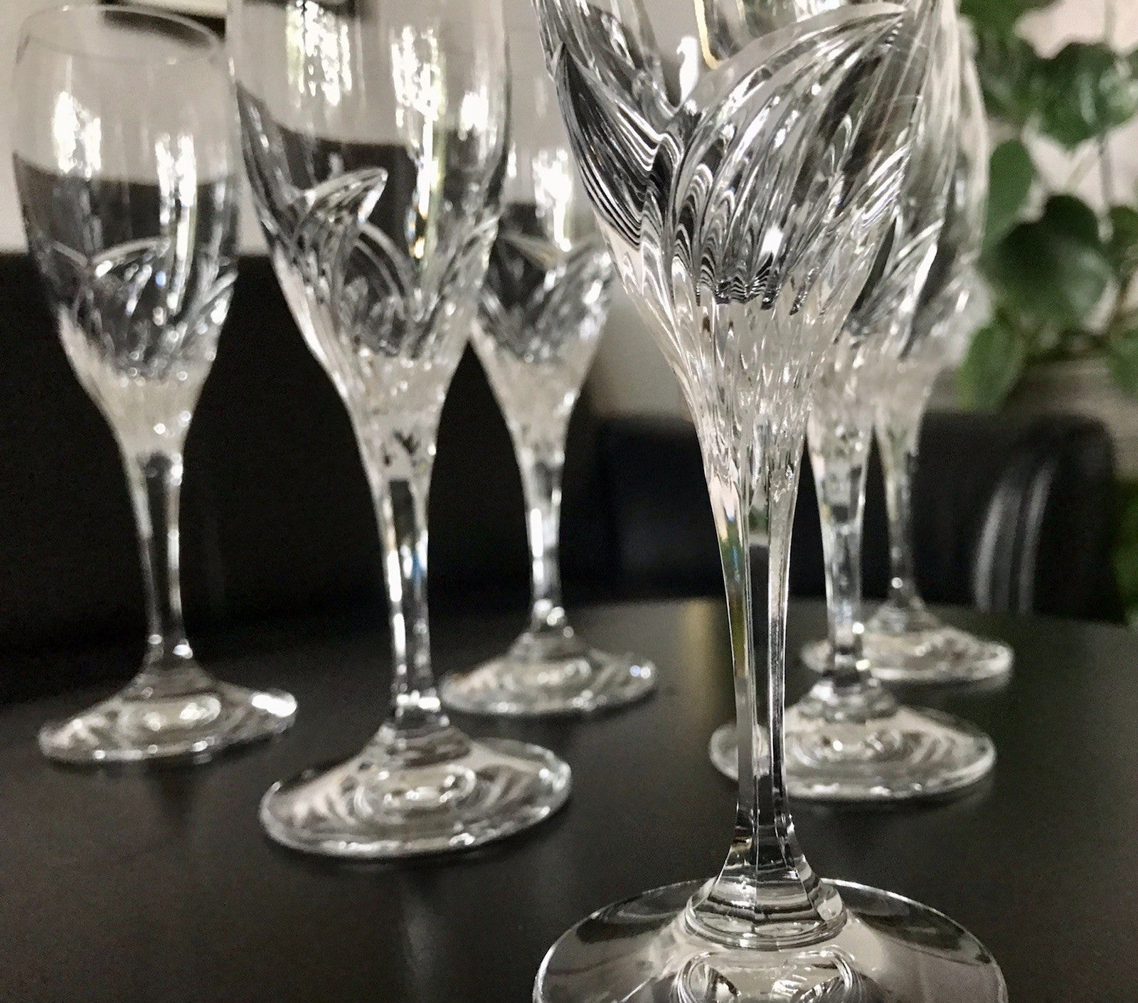 EDEL 6 Cherrygläser Gläser  Kristallglas Nachtmann Yvonne Bleikristall