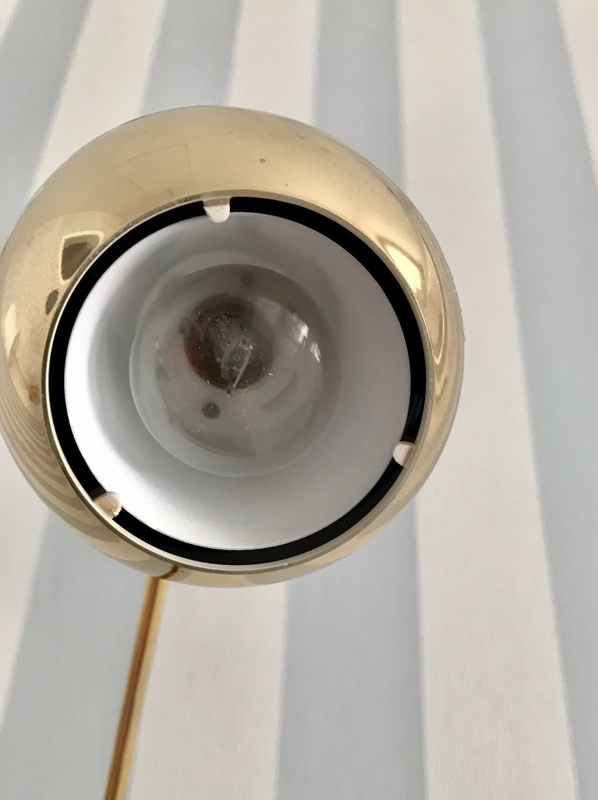 Vintage Space Age 60er 70er Tischleuchte Lampe Leuchte Eyeball veaun gold