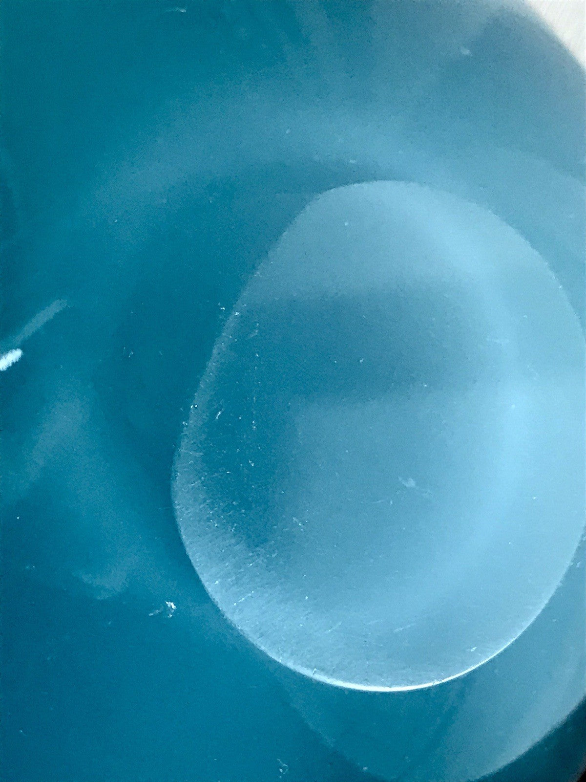 Vintage 60er Murano Glas Schale Barovier? türkis blau weiß edel