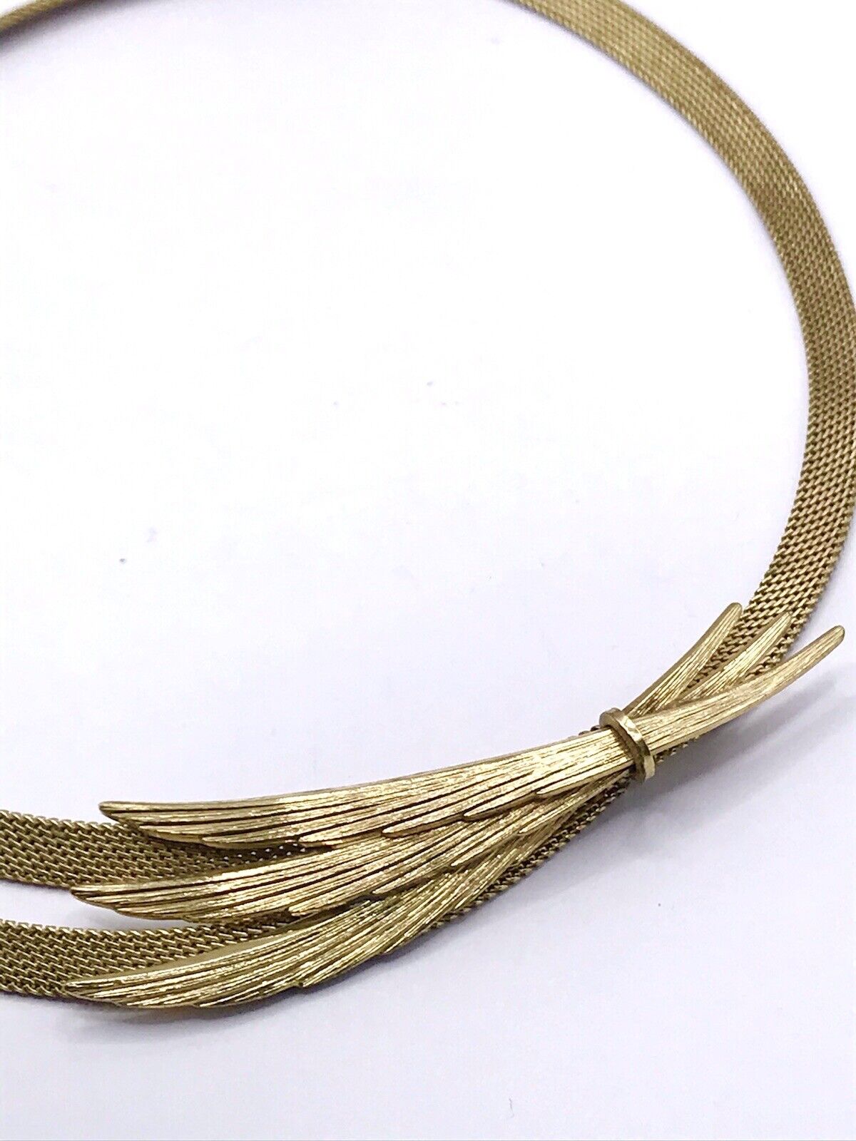 Vintage 50er 60er Collier Halskette Amerik. Doublè gold Choker Statement SCHÖN!