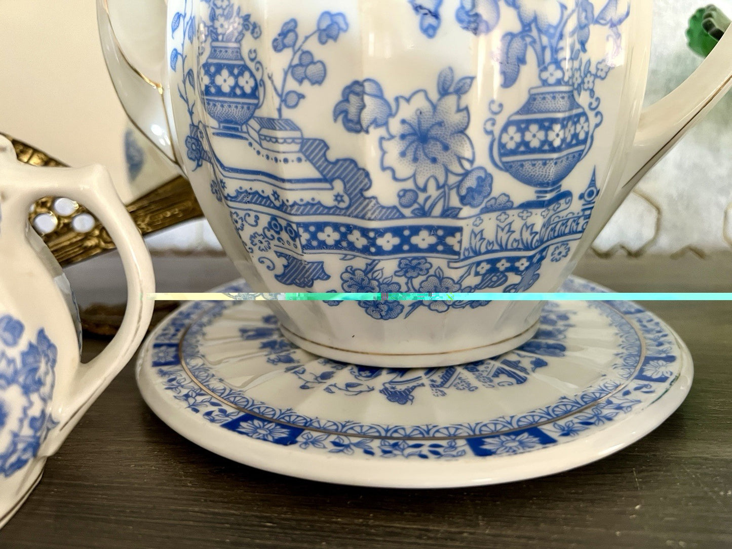 Edel Antik Jugendstil Sorau Margaret Porzellan Kaffeeservice Kernstück 4 Teile