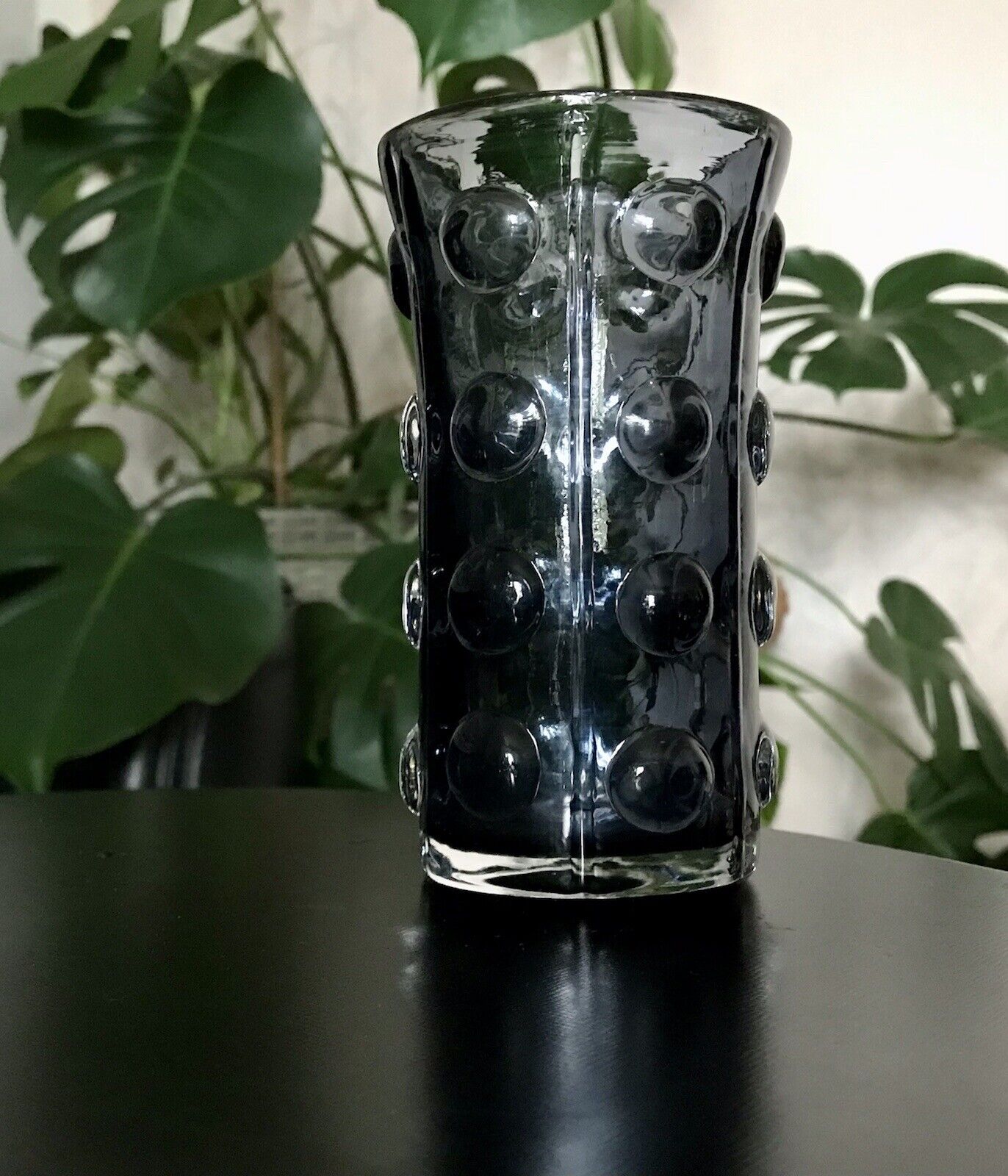 Vintage Design Glasvase Glas lila Vase MidCentury Sea Glasbruk Kosta Boda Group