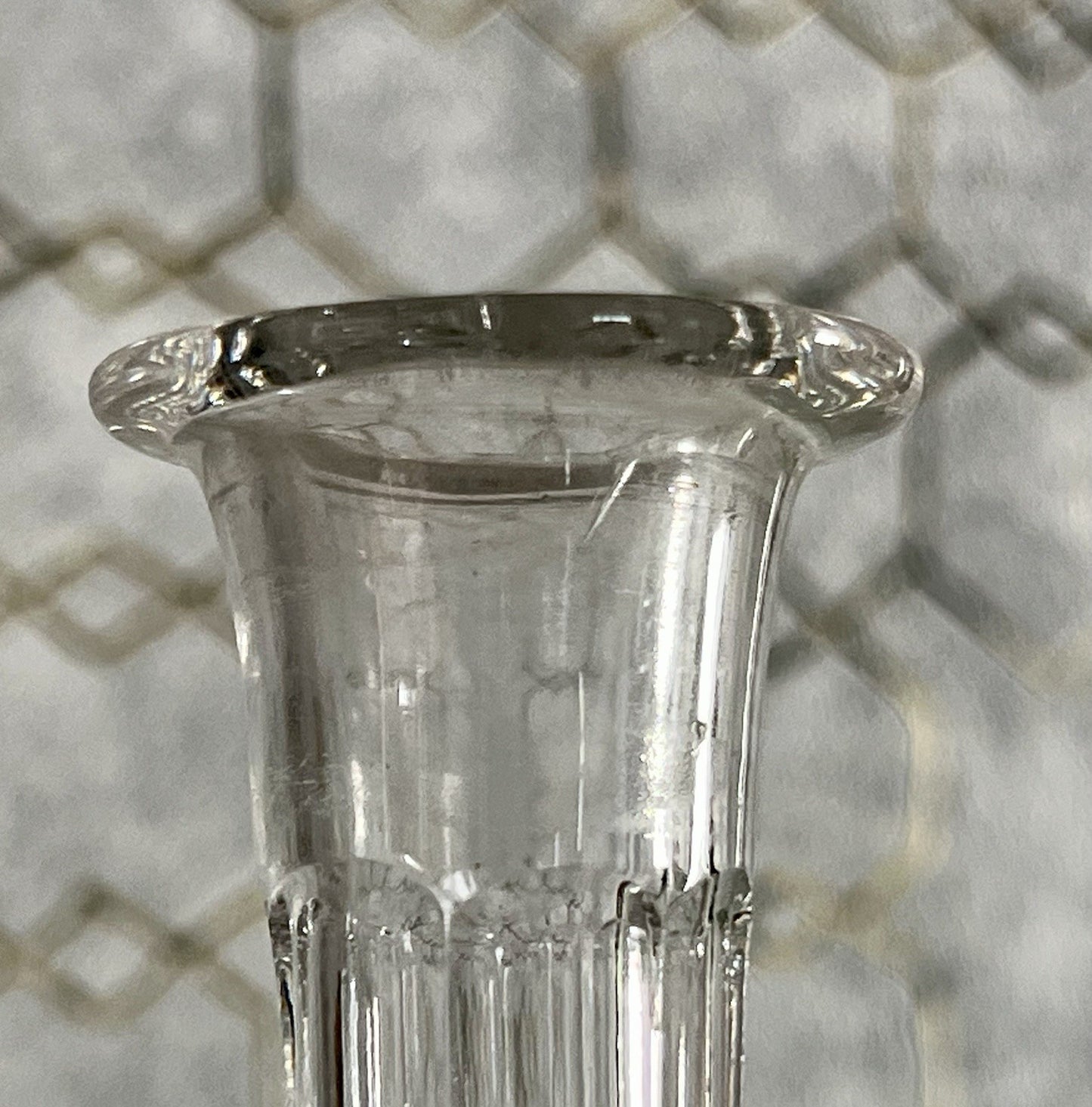 Alt Vintage Karaffe Kristallglas Bleikristall geschliffen So SCHÖN