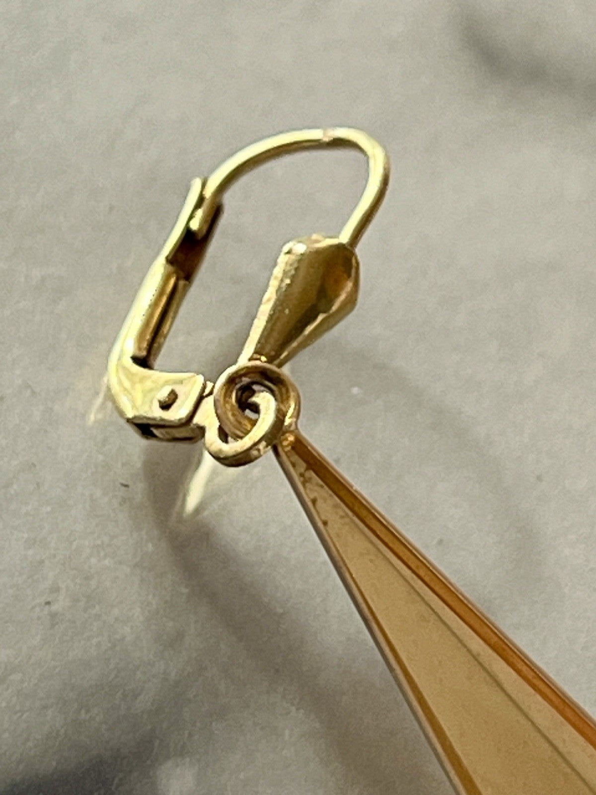 Vintage Ohrhänger Ohrringe vergoldet Amerik. Doublè Walzgold