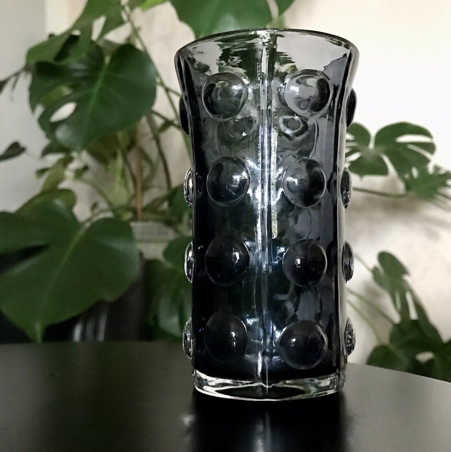 Vintage Design Glasvase Glas lila Vase MidCentury Sea Glasbruk Kosta Boda Group