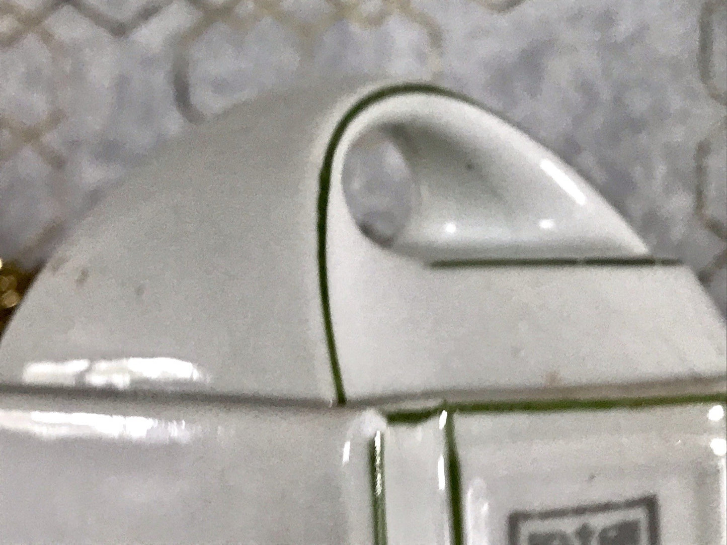 Antik Porzellan Dose Vorratsgefäß Vorratsdose Gries Rosen Jugendstil Art Déco