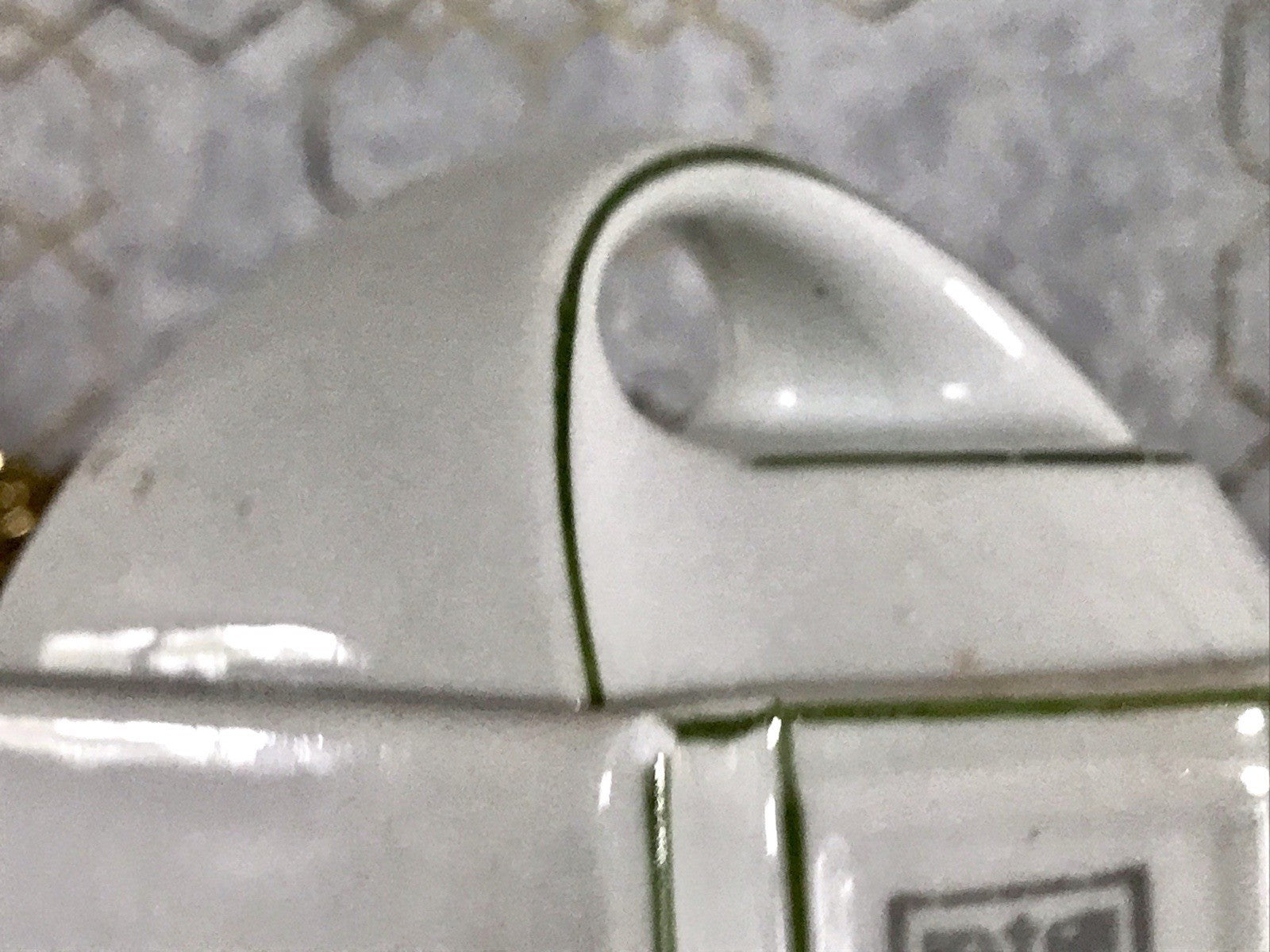 Antik Porzellan Dose Vorratsgefäß Vorratsdose Gries Rosen Jugendstil Art Déco