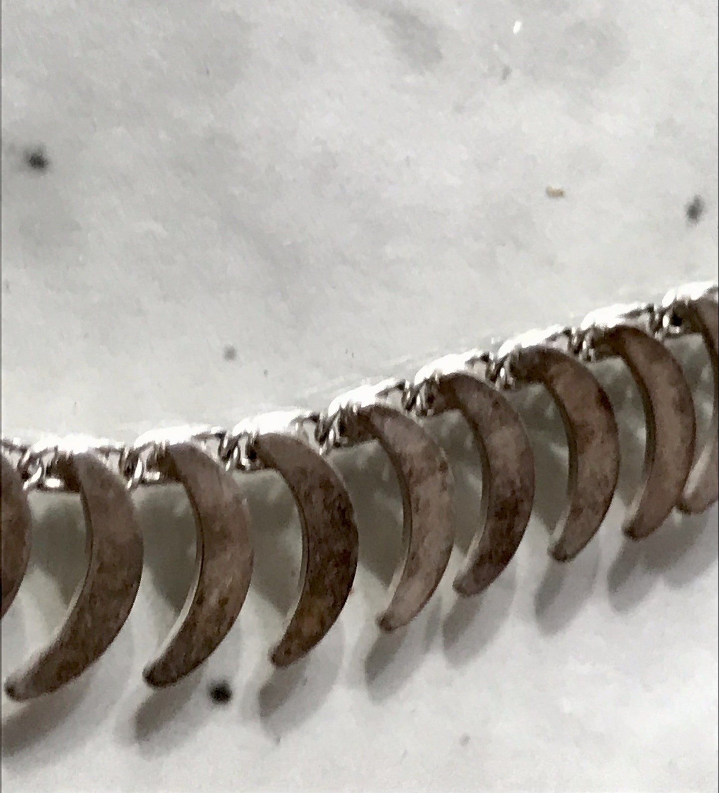 Alt Vintage Edel 835 Silber Collier Halskette Design FBM