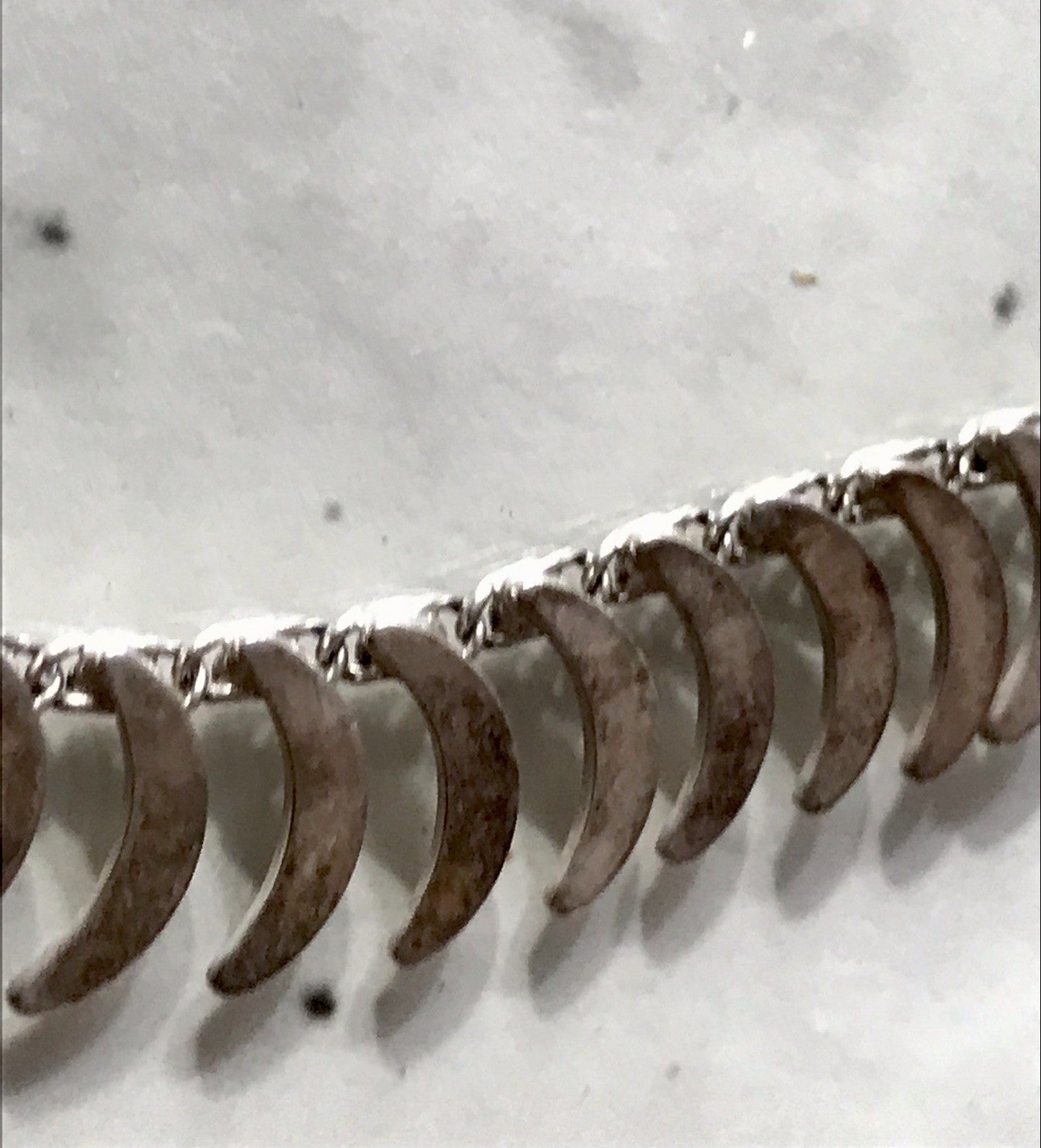 Alt Vintage Edel 835 Silber Collier Halskette Design FBM