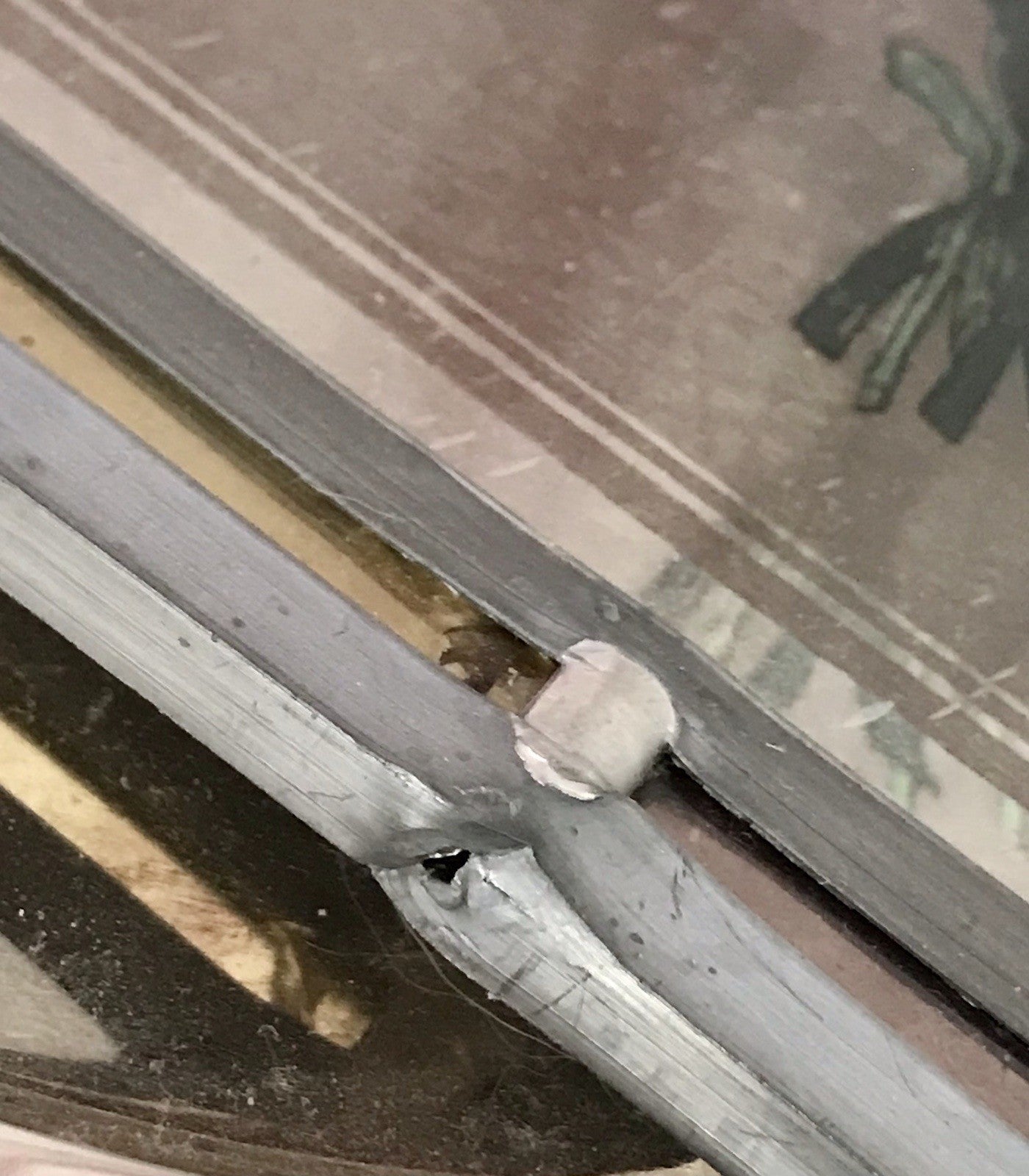 Antik? alt Bleiverglasung Fensterbild Blumenbouquett Glasmalerei