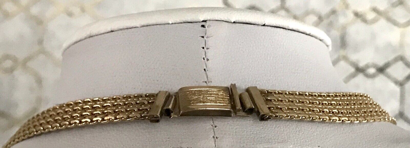 Vintage 60er MP Collier Halskette Amerik. Doublè gold Choker Statement SCHÖN
