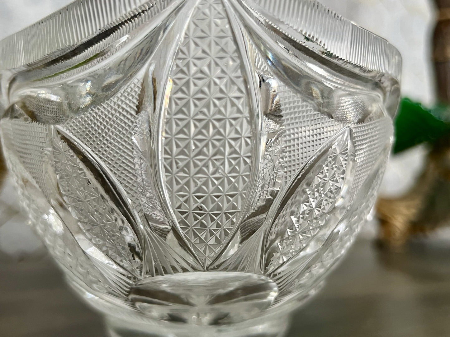 Vintage Sehr EDEL Bleikristall Schale Glasschale Jardiniere Kristallglas Glas