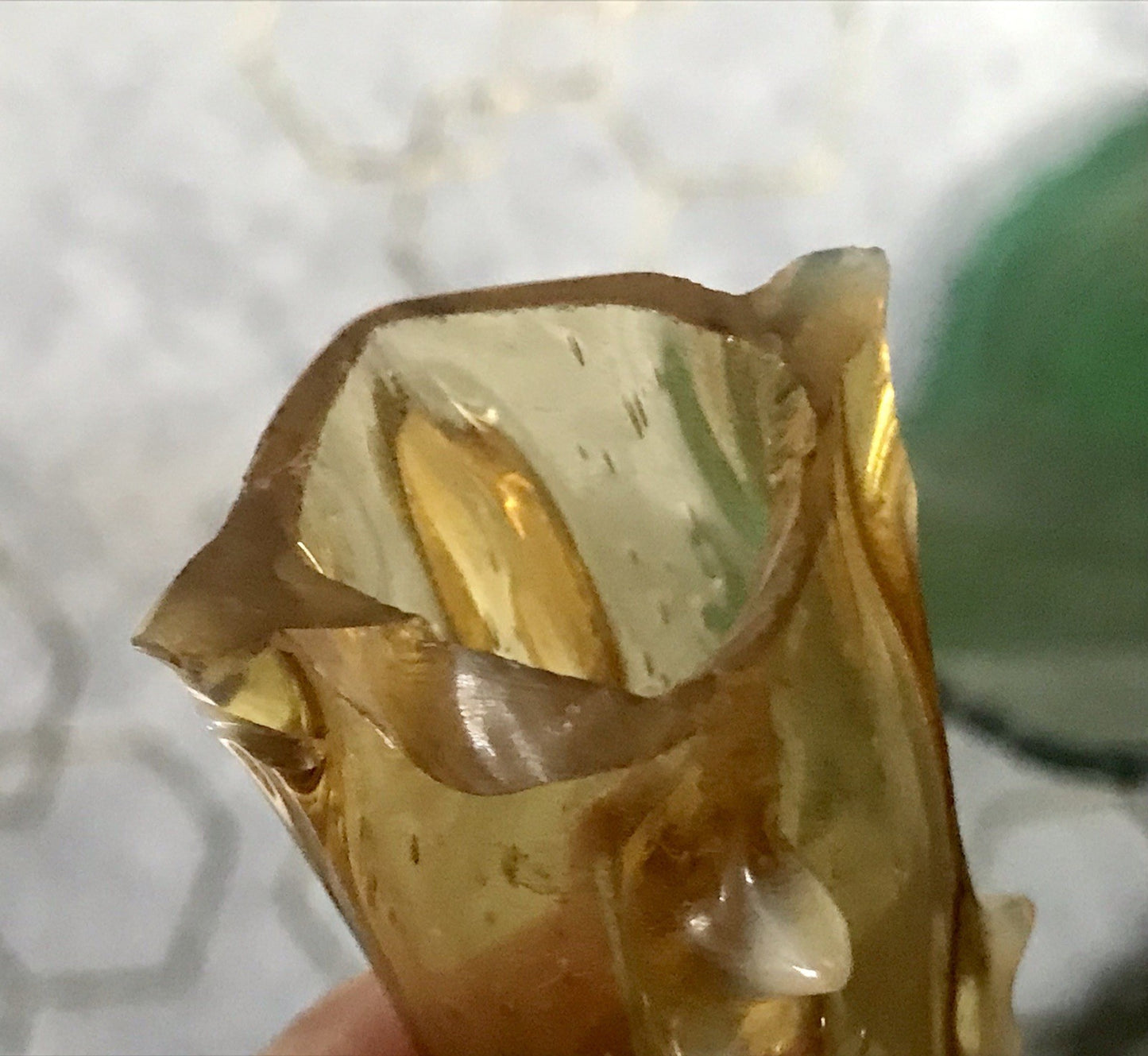Antik Vase Glasvase Jugendstil Aufschmelzungen Krallik? Lötz? teils Uranglas