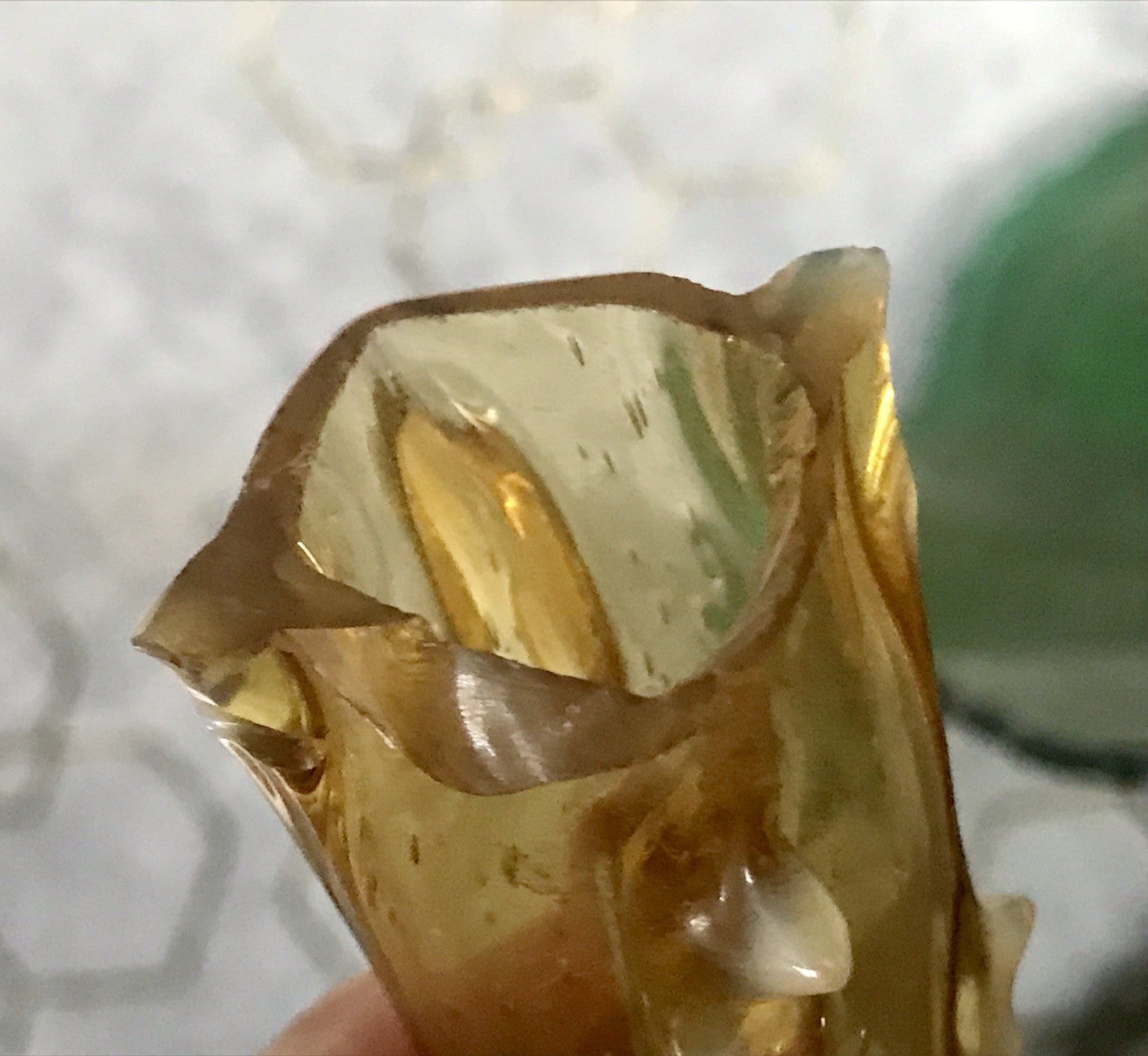 Antik Vase Glasvase Jugendstil Aufschmelzungen Krallik? Lötz? teils Uranglas