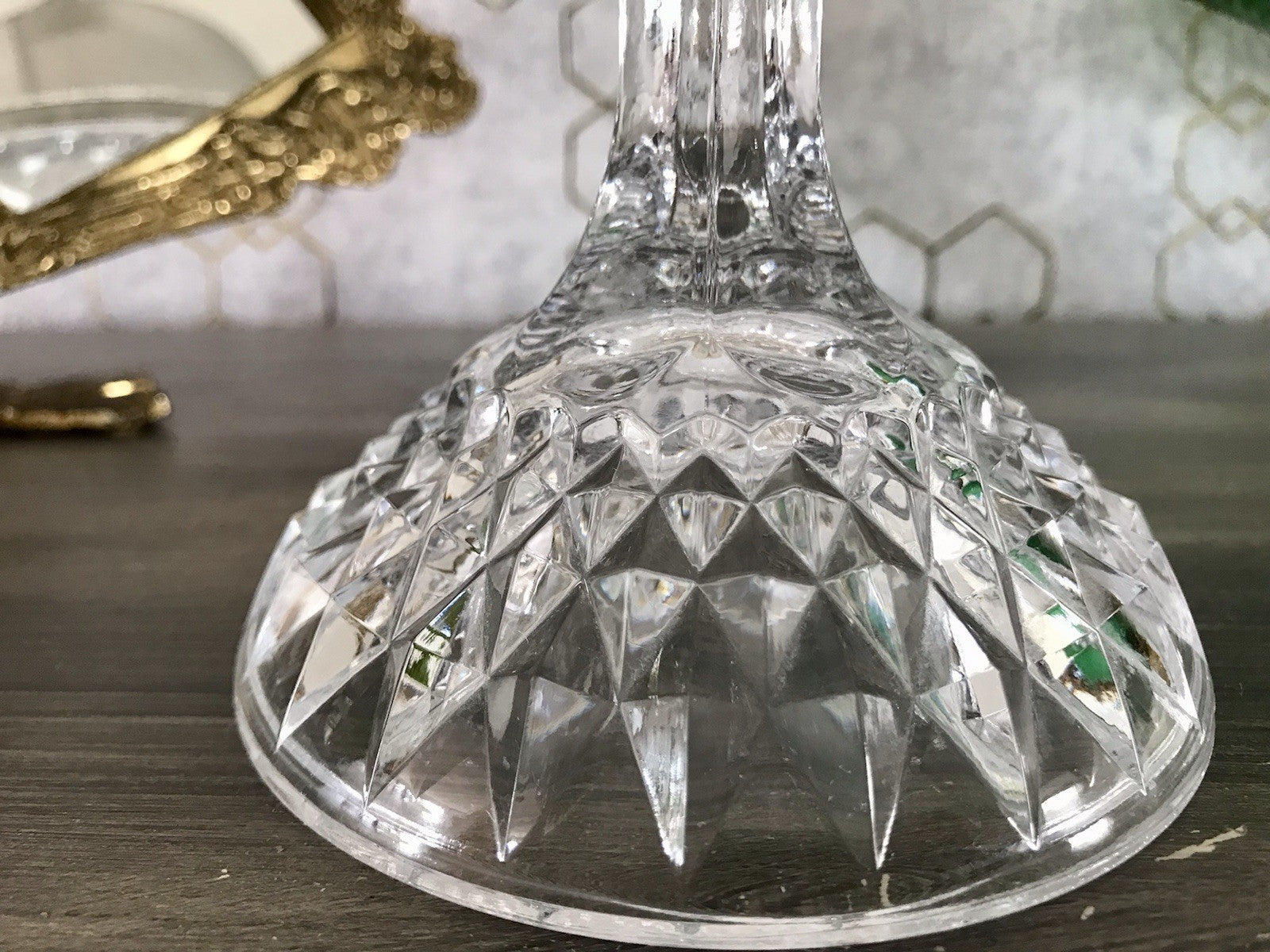 Vintage WMF Tortenständer Tortenplatte Glas Kristallglas Bleikristall Diadem