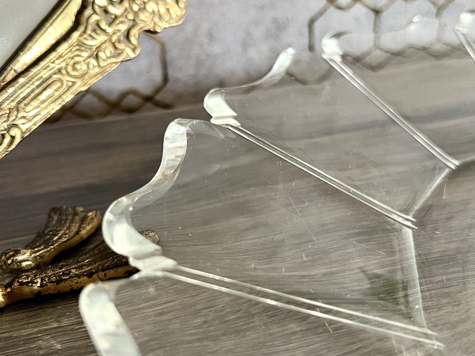 Antik Biedermeier Groß  Schale Teller Glasschale um 1850 geschnitten