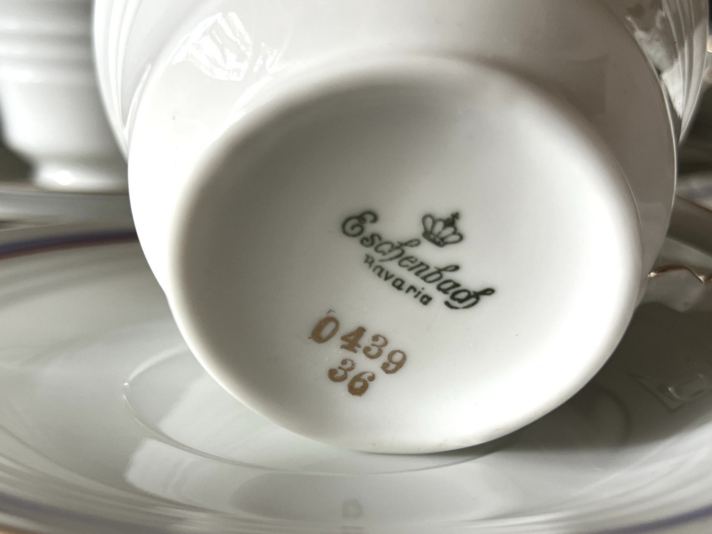 Antik Art Déco Porzellan Kaffeeservice Service 5 Personen Eschenbach