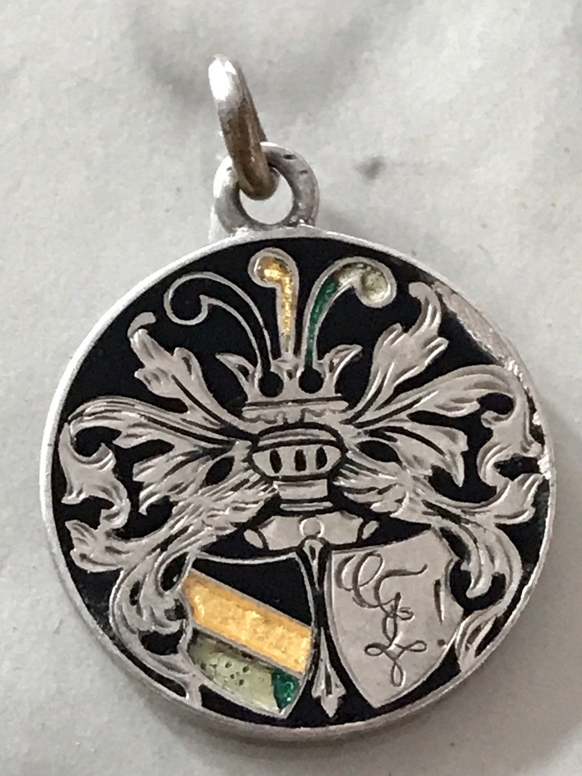 Antik Anhänger Studentika 800 Silber Burschenschaft Studentenverbindung