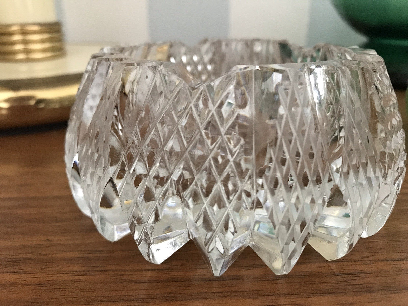 Alt antik? Aschenbecher Designer  Ascher Kristallglas EDEL Schliff Schnitt