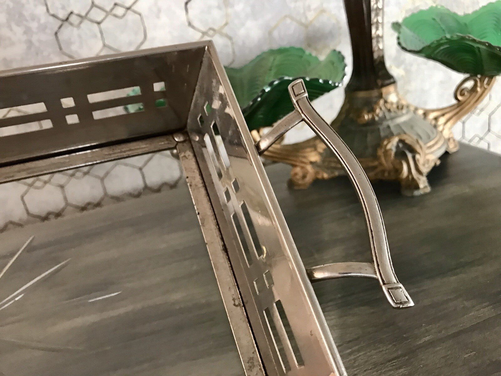 Antik Jugendstil Art Déco Schale versilbert? Argentor? Jardiniere  Tafelaufsatz