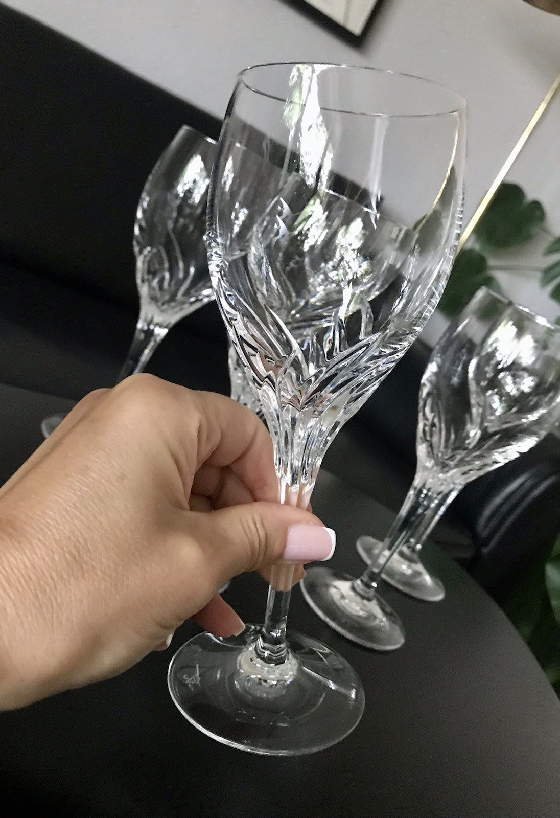 EDEL 6 Weingläser Gläser  Kristallglas Nachtmann Yvonne Bleikristall