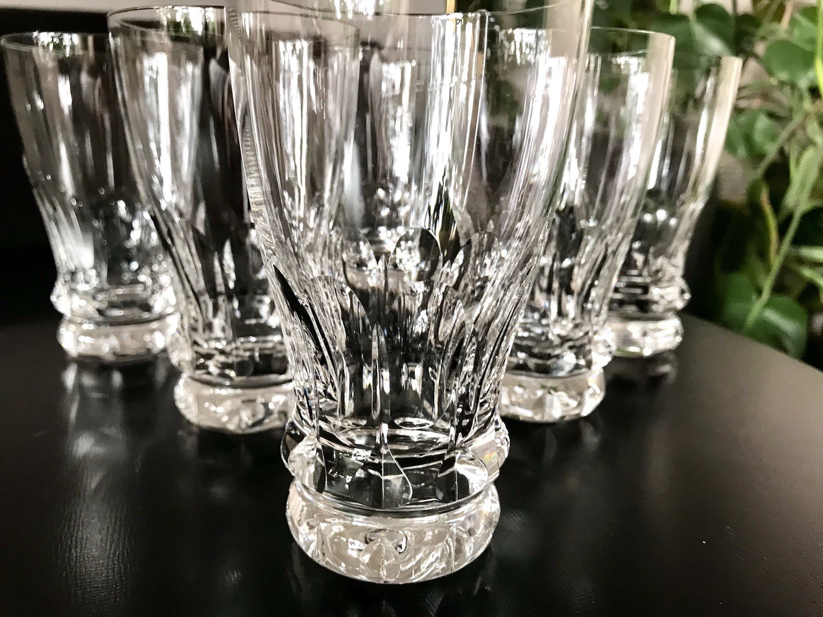 Vintage 6 EDEL  Wassergläser Trinkbecher Glas Kristallglas