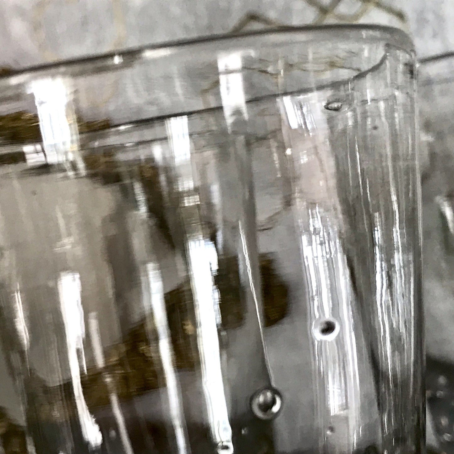 Antik 6 Fußbecher Becher Weinglas Pokalglas Glas ~ 1900 Eichstrich mundgeblasen