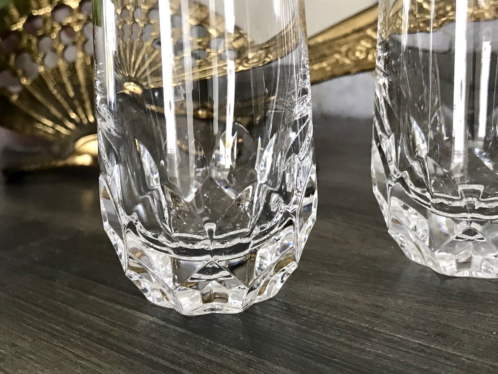 Vintage Edel 3x Schnapsgläser Gläser Kristallglas Peill & Putzler Bleikristall