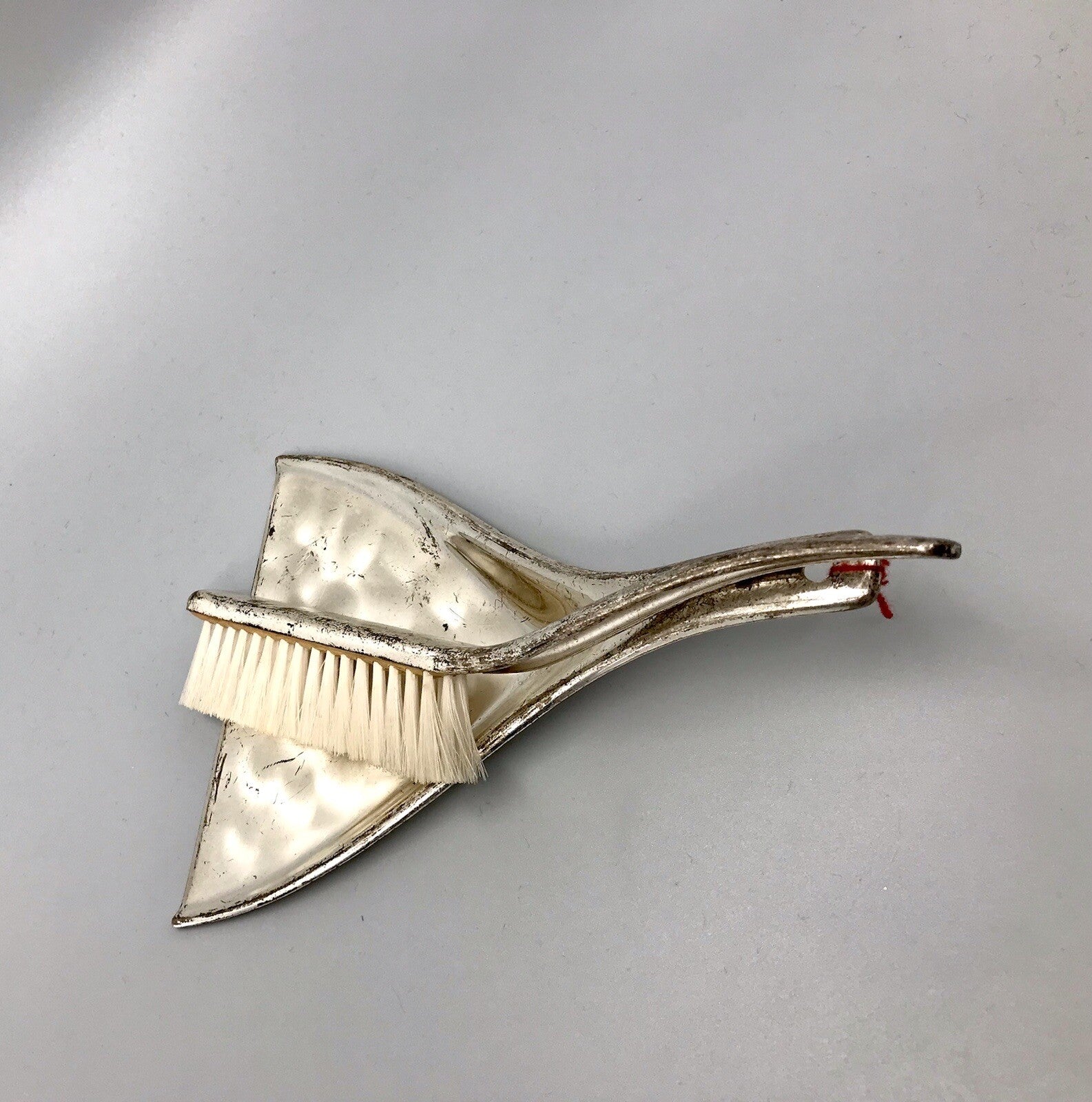 Vintage alt WMF Tisch Kehrset Kehrgarnitur Krümmelkehrer versilbert