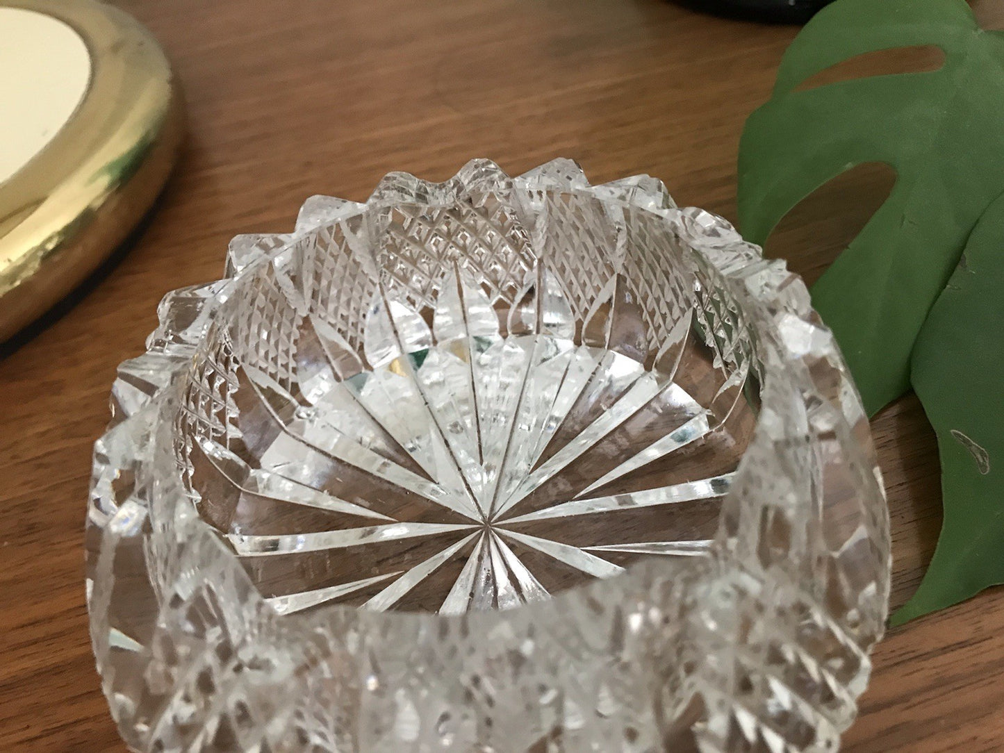 Alt antik? Aschenbecher Designer  Ascher Kristallglas EDEL Schliff Schnitt